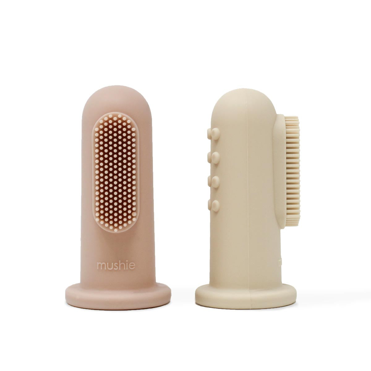 Finger Toothbrush (2pce) - Shifting Sand & Blush