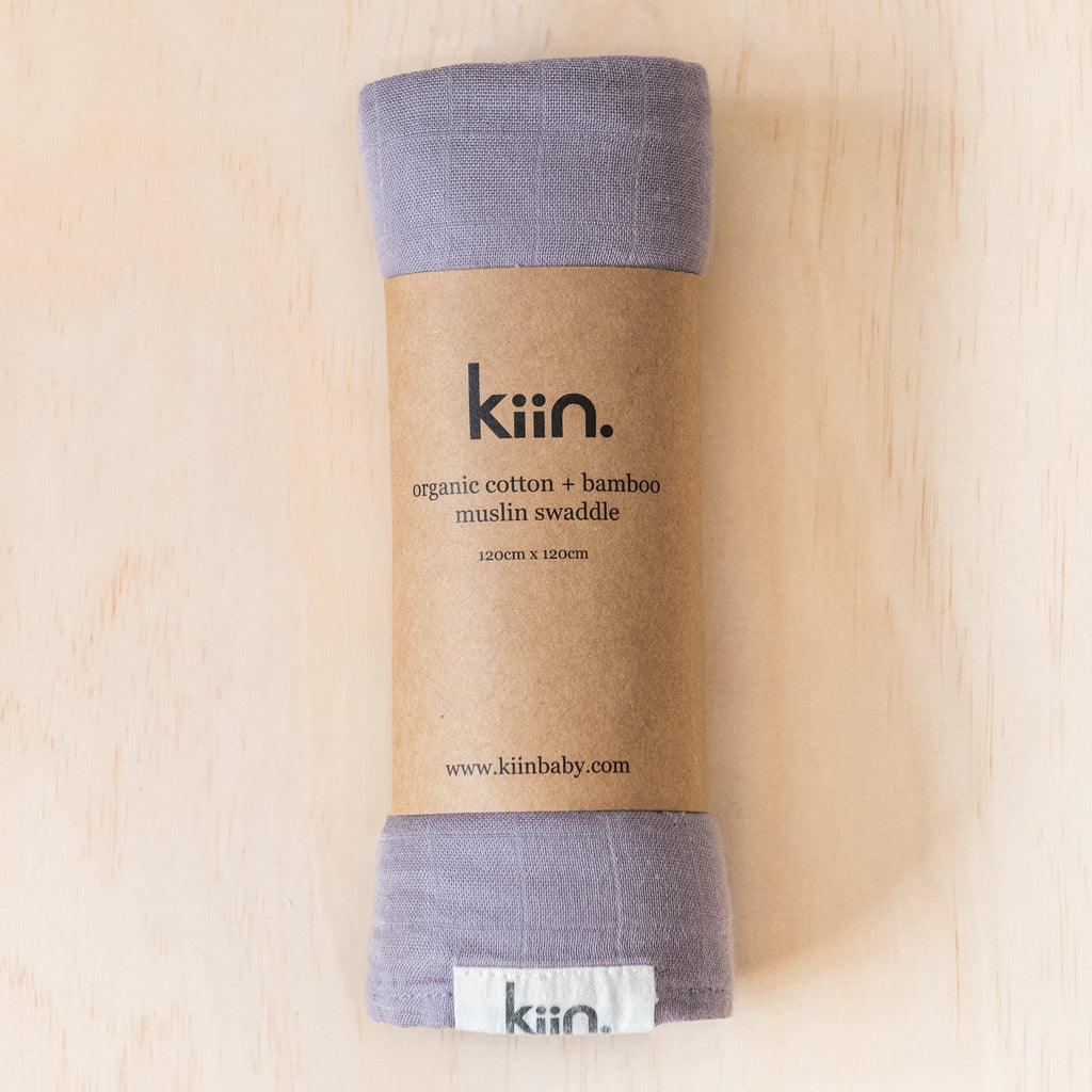Organic Muslin Swaddle - Lilac