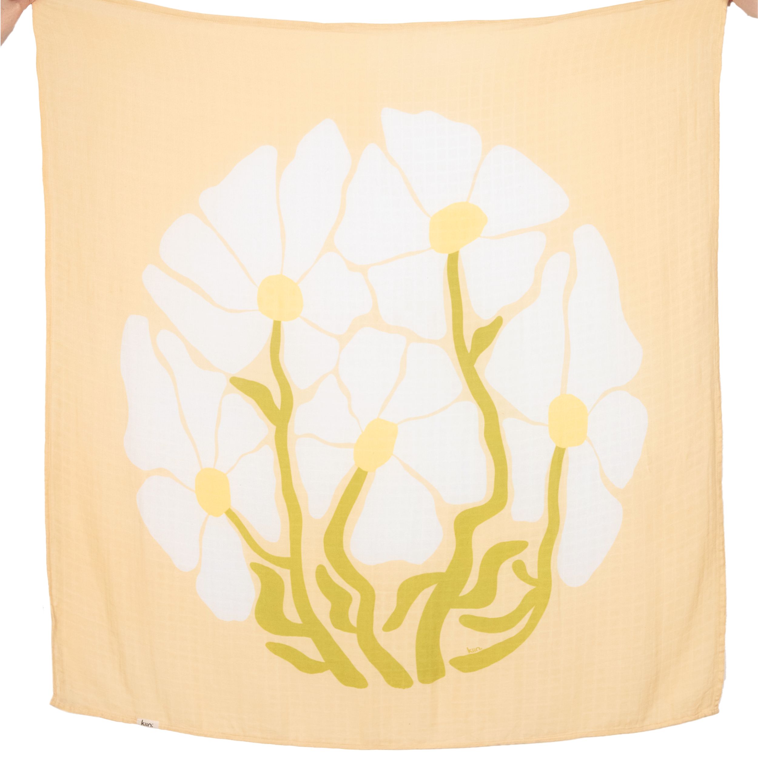 Organic Muslin Swaddle - Fleur Warm Oat (Limited Edition)