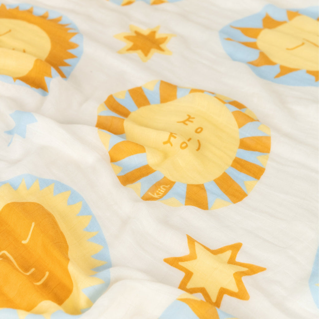 Organic Muslin Swaddle - Sunny Day (Limited Edition)