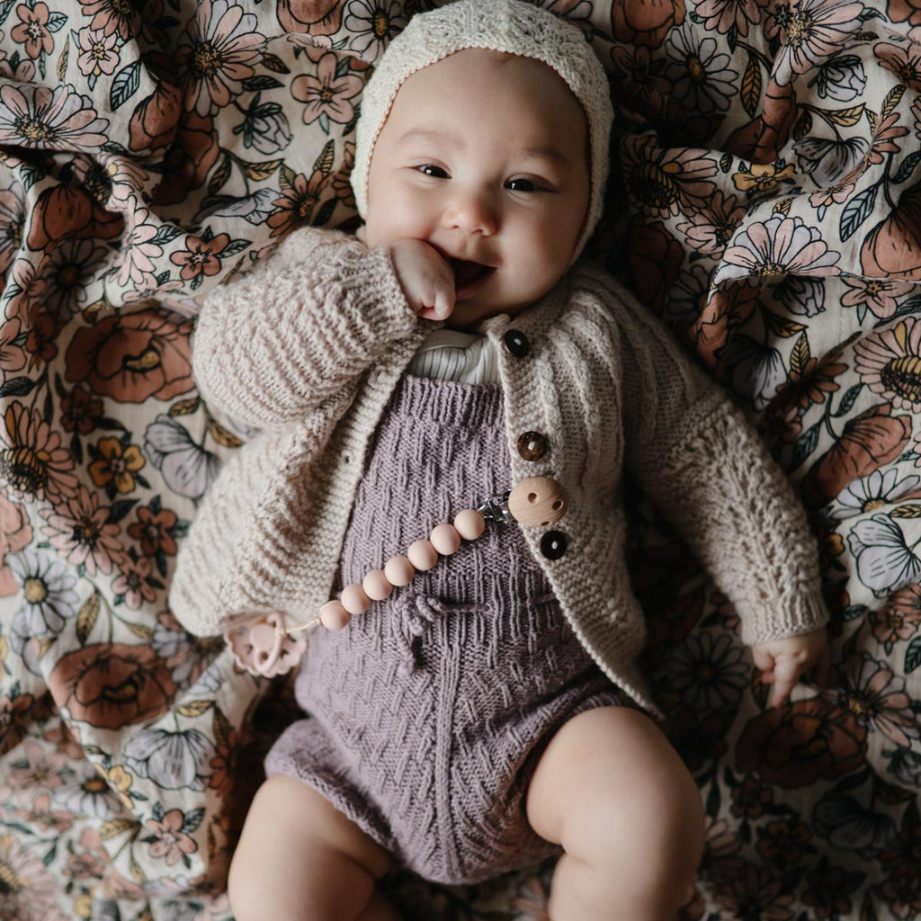 Halo Pacifier Clip - Blush