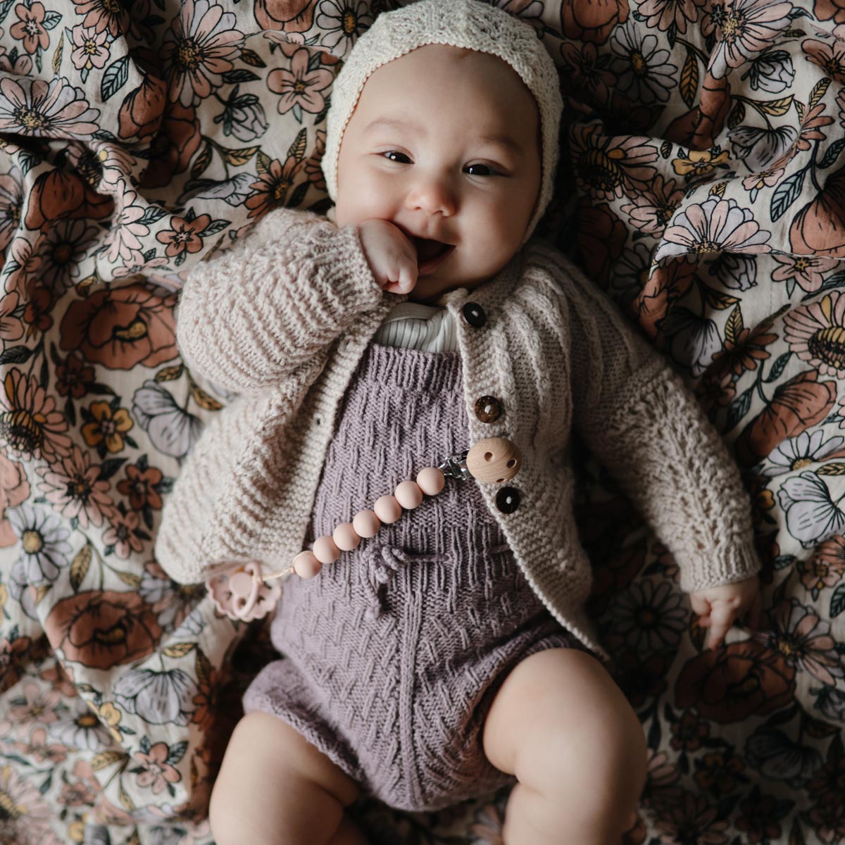 Halo Pacifier Clip - Blush