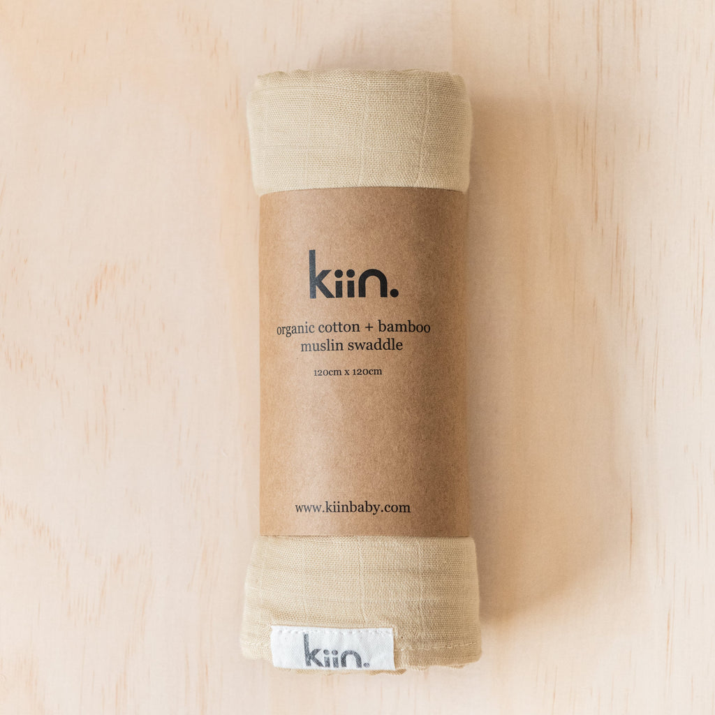 Organic Muslin Swaddle - Oat