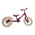 Matte Red Vintage TRYBIKE - Cream Tyres & Chrome (3 wheel)